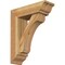 Ekena Millwork Legacy Traditional Rough Sawn Bracket w/ Offset Brace, Western Red Cedar, 6"W x 18"D x 22"H BKT0604X18X22LEC01RWR - alternate 1